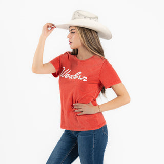 Blusa Rock & Roll Denim Western Red Dama