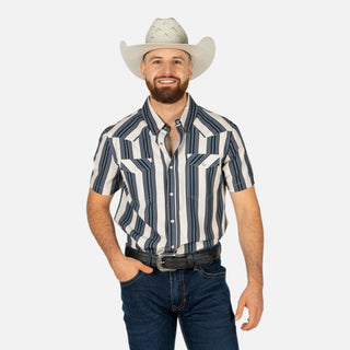 Camisa Panhandle Rayas Charcoal Caballero
