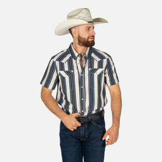 Camisa Panhandle Rayas Charcoal Caballero