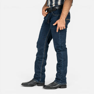 Jeans Rock & Roll Denim Revolver Straight Boot Dark Wash Caballero