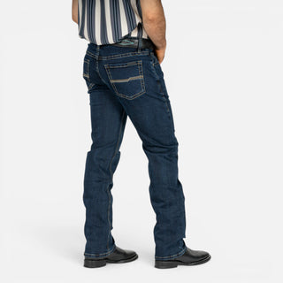 Jeans Rock & Roll Denim Revolver Straight Boot Dark Wash Caballero