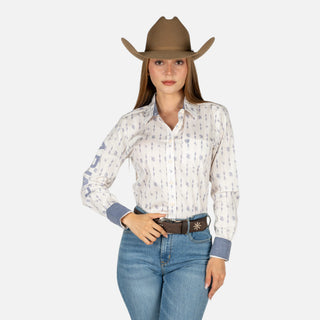 Camisa Ariat Kirby Sea Salt Dewdrop Dama