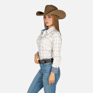 Camisa Ariat Kirby Sea Salt Dewdrop Dama