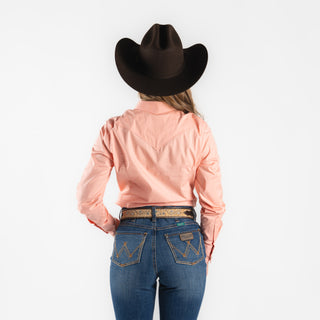 Camisa Rodeo Salmon Dama