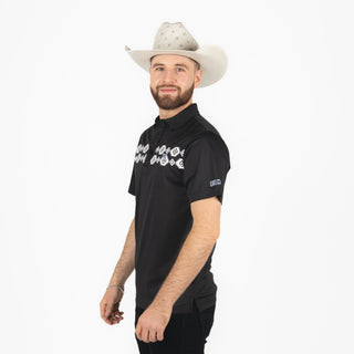 Playera Polo Lost Calf Aztec Black Caballero
