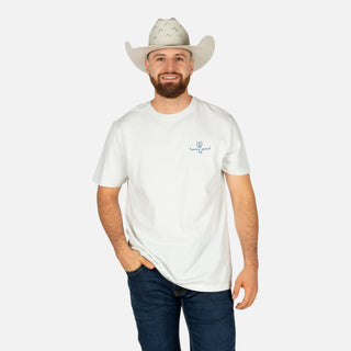 Playera Kimes Ranch Lucky B Statewide Muted White Caballero