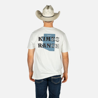 Playera Kimes Ranch Lucky B Statewide Muted White Caballero