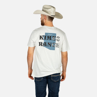 Playera Kimes Ranch Lucky B Statewide Muted White Caballero