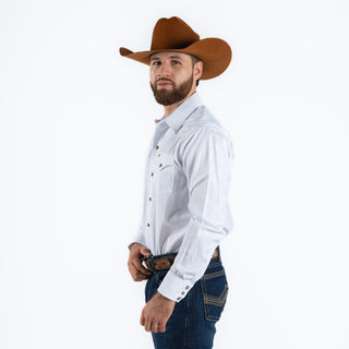 Camisa Rodeo Blanco Rombo Caballero
