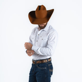 Camisa Rodeo Blanco Rombo Caballero
