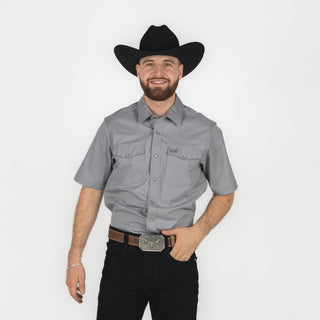Camisa Kimes Ranch Rio Short Sleeve Grey Caballero