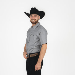 Camisa Kimes Ranch Rio Short Sleeve Grey Caballero