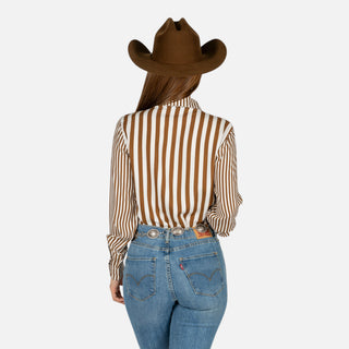 Camisa Panahndle Rayas Beige Dama