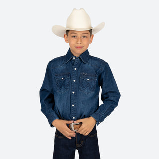 Camisa Wrangler Mezclilla Niño