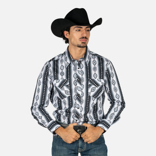 Camisa Rock & Roll Denim Aztec Black Caballero
