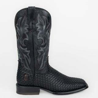 Bota Nokota Colorado 18 Tejido Trenzado Negro Caballero