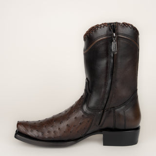 Bota Cuadra Avestruz Kango Tabaco Caballero