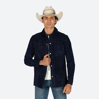 Sobrecamisa Denver Gamuza Marino Caballero