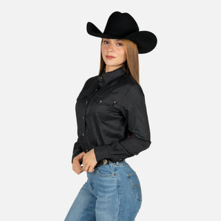 Camisa Rock & Roll Denim Black Dama