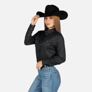 Camisa Rock & Roll Denim Black Dama
