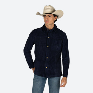 Sobrecamisa Denver Gamuza Marino Caballero