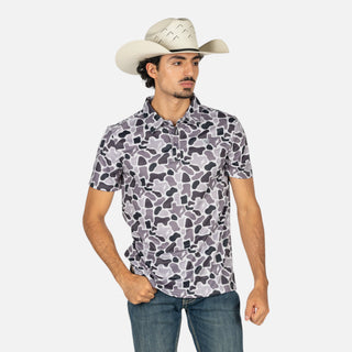 Playera Polo Rock & Roll Denim Koe Wetzel Cmu Charcoal Caballero