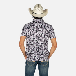 Playera Polo Rock & Roll Denim Koe Wetzel Cmu Charcoal Caballero