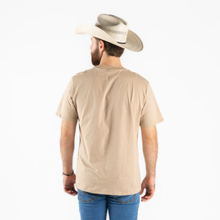 Playera Wrangler Rodeo Beige Caballero