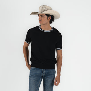 Playera Cuadra Negro Caballero