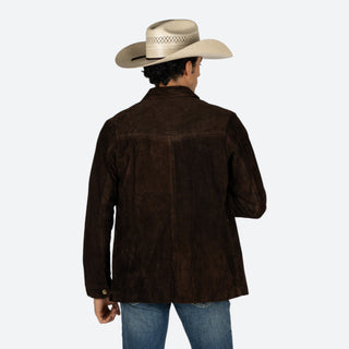 Sobrecamisa Denver Gamuza Chocolate Caballero