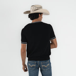 Playera Cuadra Negro Caballero