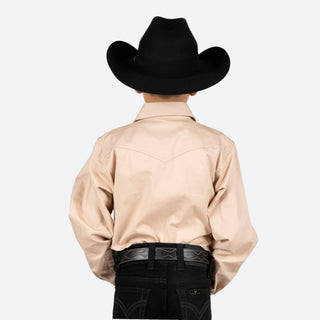 Camisa Wrangler Beige Niño