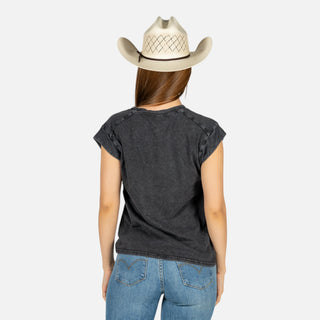 Blusa Panhandle Overzice Ringle Black Dama