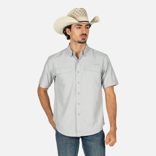 Camisa Ariat Venttek Outbound Light Grey Caballero