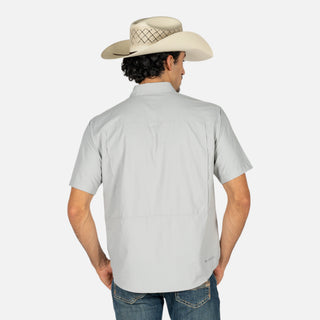 Camisa Ariat Venttek Outbound Light Grey Caballero