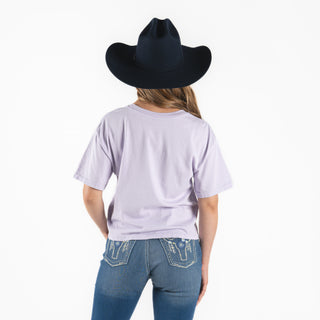Blusa Kimes Ranch Bison Skull Lavander Dama