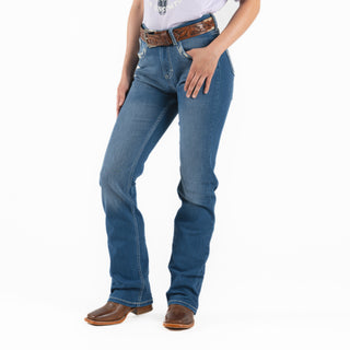 Jeans Wrangler High Rise Cintura Alta Cráneo Dama