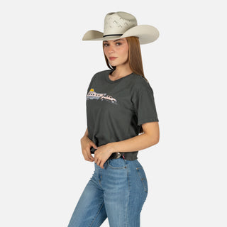 Blusa Kimes Ranch Lucky B Hauler Pepper Dama