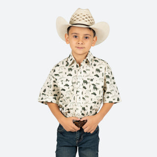 Camisa Panhandle Estampado Niño