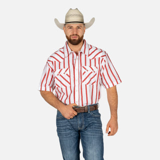 Camisa Panhandle Rayas Red Caballero