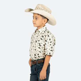 Camisa Panhandle Estampado Niño