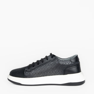 Sneakers Franco Cuadra Mantarraya Negro Suela Blanca Caballero