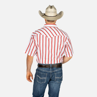 Camisa Panhandle Rayas Red Caballero