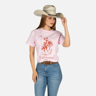 Blusa Kimes Ranch Lucky B Saddle Bronc Pink Dama