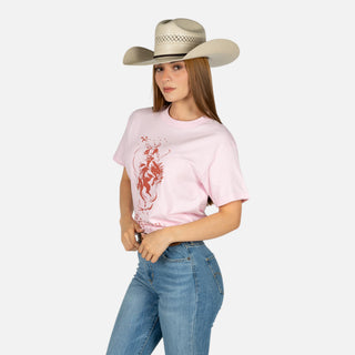 Blusa Kimes Ranch Lucky B Saddle Bronc Pink Dama