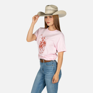 Blusa Kimes Ranch Lucky B Saddle Bronc Pink Dama