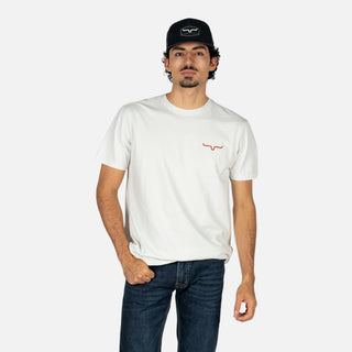 Playera Kimes Ranch Not Our First Muted White Caballero
