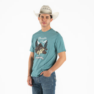 Playera Wrangler Cráneo Caballero