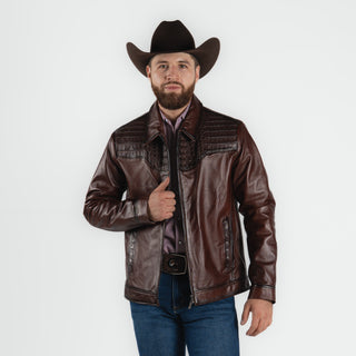 Chamarra Erick Cordova Borrego Caiman Chocolate Caballero