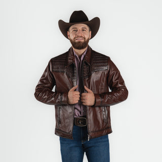 Chamarra Erick Cordova Borrego Caiman Chocolate Caballero